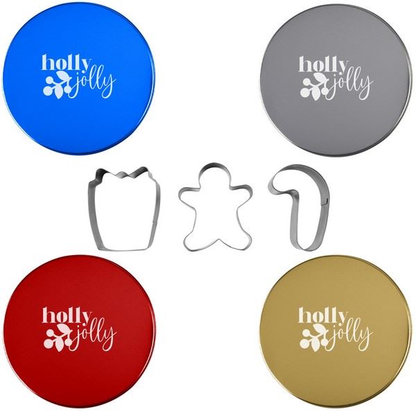 ZH75006 Holiday Cookie Cutter Set With Custom Imprint